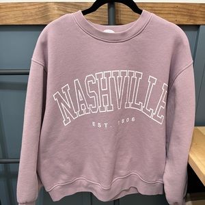 Nashville cropped sweatshirt